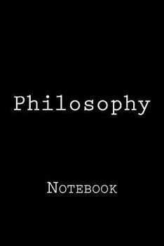 Paperback Philosophy: Notebook Book
