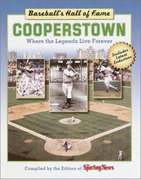 Hardcover Cooperstown: Baseball Hall of Fame: Editions of Sporting News Book