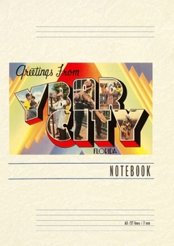 Paperback Vintage Lined Notebook Greetings from Ybor city, Florida Book