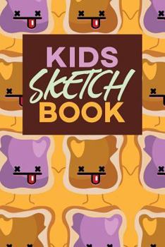 Kids Sketch Book : Kawaii Cute Peanut Butter and Jelly Sandwich