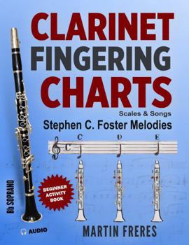 Clarinet Fingering Charts: Scales & Songs Book 2 - Stephen C. Foster Melodies - Beginner Clarinet Book (Clarinet Fingering Charts, Scales & Songs Series for Beginning Clarinetists)