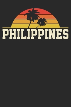 Paperback Notebook: Philippines Dot Grid 6x9 120 Pages Book