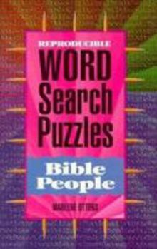 Paperback Bible People Word Search Puzzles Book