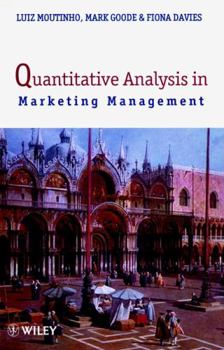 Paperback Quantitative Analysis in Marketing Management Book