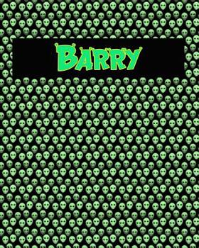 Paperback 120 Page Handwriting Practice Book with Green Alien Cover Barry: Primary Grades Handwriting Book