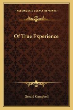 Paperback Of True Experience Book