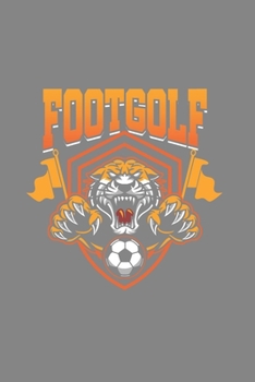 Footgolf: Cool Animated Football with Golf Design for Footgolf Player Lover Notebook Composition Book Novelty Gift (6"x9") Dot Grid Notebook to write in
