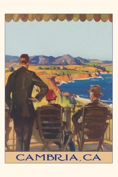 Paperback The Vintage Journal Three People Looking over Coastline, Cambria Book
