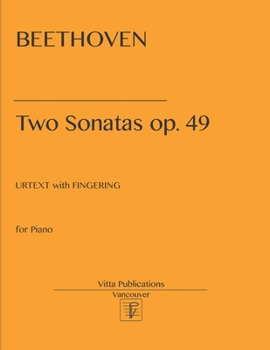 Paperback Beethoven Two sonatas op. 49: Urtext with Fingering Book