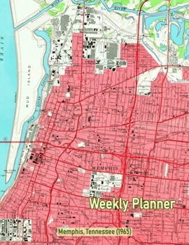 Weekly Planner: Memphis, Tennessee (1965): Vintage Topo Map Cover