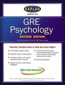 Paperback Kaplan GRE Psychology Book