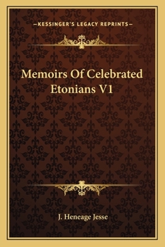 Paperback Memoirs Of Celebrated Etonians V1 Book