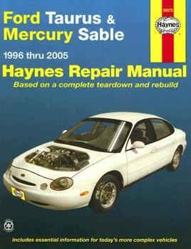 Paperback Ford Taurus & Mercury Sable: 1996 Thru 2005 Book