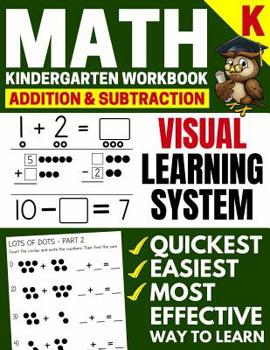 Paperback Math Kindergarten Workbook: Addition and Subtraction, Numbers 1-20, Activity Book with Questions, Puzzles, Tests (Grade K Math Workbook) Book