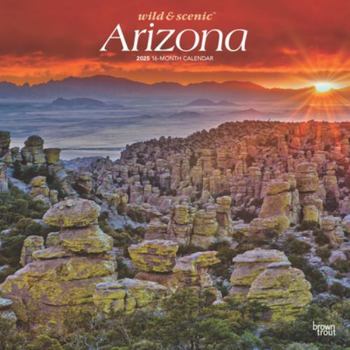 Calendar Arizona Wild & Scenic 2025 12 X 24 Inch Monthly Square Wall Calendar Plastic-Free Book