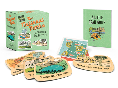 Paperback The National Parks: A Wooden Magnet Set Book