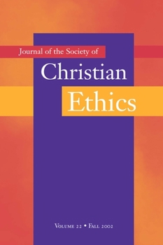Paperback Journal of the Society of Christian Ethics: Fall 2002, Volume 25 Book
