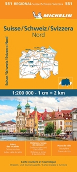 Loose Leaf Michelin Switzerland: North Map 551 Book
