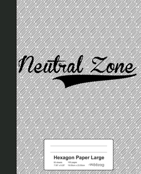 Paperback Hexagon Paper Large: NEUTRAL ZONE Notebook Book