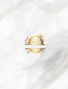 Paperback O: Monogram Initial Weekly Academic Planner Marble 8.5 x 11 Book