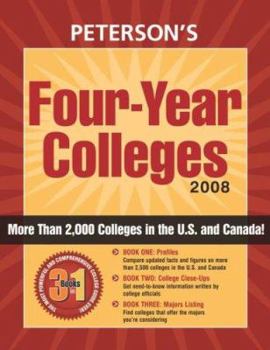 Paperback Peterson's Four-Year Colleges 2008 Book