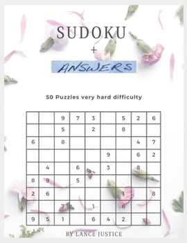 Paperback Sudoku + answers: - 50 puzzles -8,5 x 11 Inch - Very difficult Book