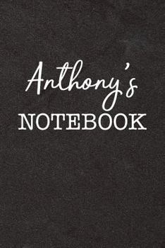 Paperback Anthony's Notebook: Personalized Scrapbook for Men Book