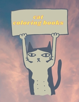 cat: Coloring book for kids and adults with calming graphics