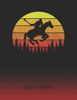 Daily Planner: Horse Jumping Dressage Hurdle | 2020 - 2021 Daily Planner For 1 Year Of Planning | Retro Vintage Sunset Cover | January 20 - December ... | Plan Days, Set Goals & Get Stuff Done