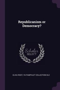 Paperback Republicanism or Democracy? Book