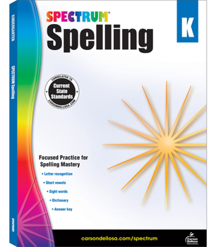 Paperback Spectrum Spelling, Grade K: Volume 27 Book
