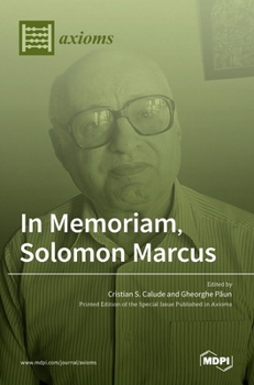 Hardcover In Memoriam, Solomon Marcus Book