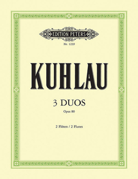 Paperback 3 Duos for Flutes Op. 80 Book