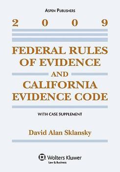 Paperback Federal Rules of Evidence & California Evidence Code 09 Stat Supp Book