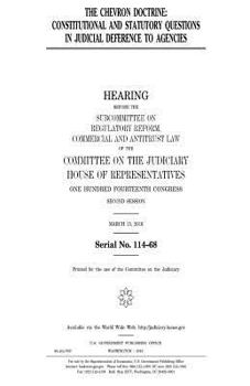 Paperback The Chevron doctrine: constitutional and statutory questions in judicial deference to agencies Book