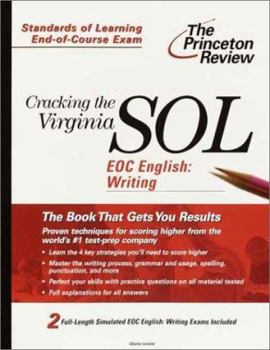 Paperback Cracking the Virginia Sol Eoc English: Writing Book