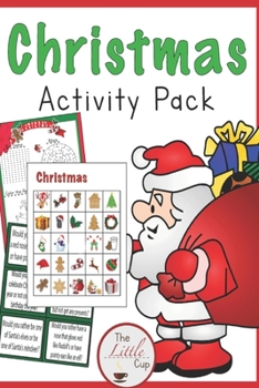 Paperback christmas activity pack: Christmas Coloring Books Bulk Assortment for Kids Toddlers 112 pages size 6*9 Book