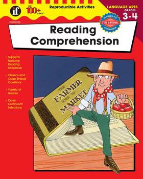 Paperback Reading Comprehension, Grades 3 - 4 Book
