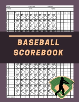 Paperback Baseball Scorebook: 120 Game Book Baseball And Softball Book