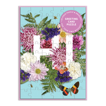Misc. Say It with Flowers Hi Greeting Card Puzzle Book