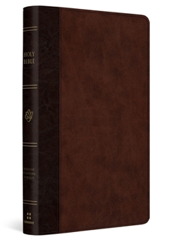 Imitation Leather ESV Large Print Thinline Reference Bible (Trutone, Brown/Walnut, Timeless Design) Book