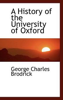 Hardcover A History of the University of Oxford Book