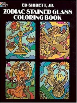 Paperback Zodiac Stained Glass Coloring Book