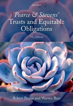 Paperback Pearce & Stevens' Trusts and Equitable Obligations Book