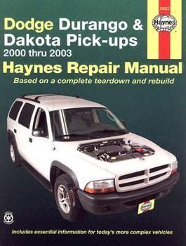 Paperback Haynes Dodge Durango and Dakota Pick-Ups Automotive Repair Manual Book