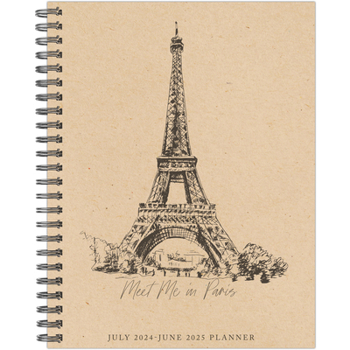 Spiral-bound Paris Academic July 2024 - June 2025 8.5 X 11 Softcover Planner Book