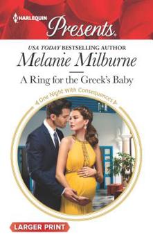 Mass Market Paperback A Ring for the Greek's Baby [Large Print] Book