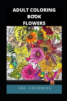 Paperback Adult Coloring Books Flower Book