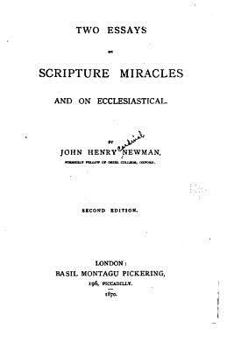 Paperback Two Essays on Scripture Miracles and on Ecclesiastical Book