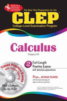 Paperback CLEP Calculus: The Best Test Preparation [With CDROM] Book